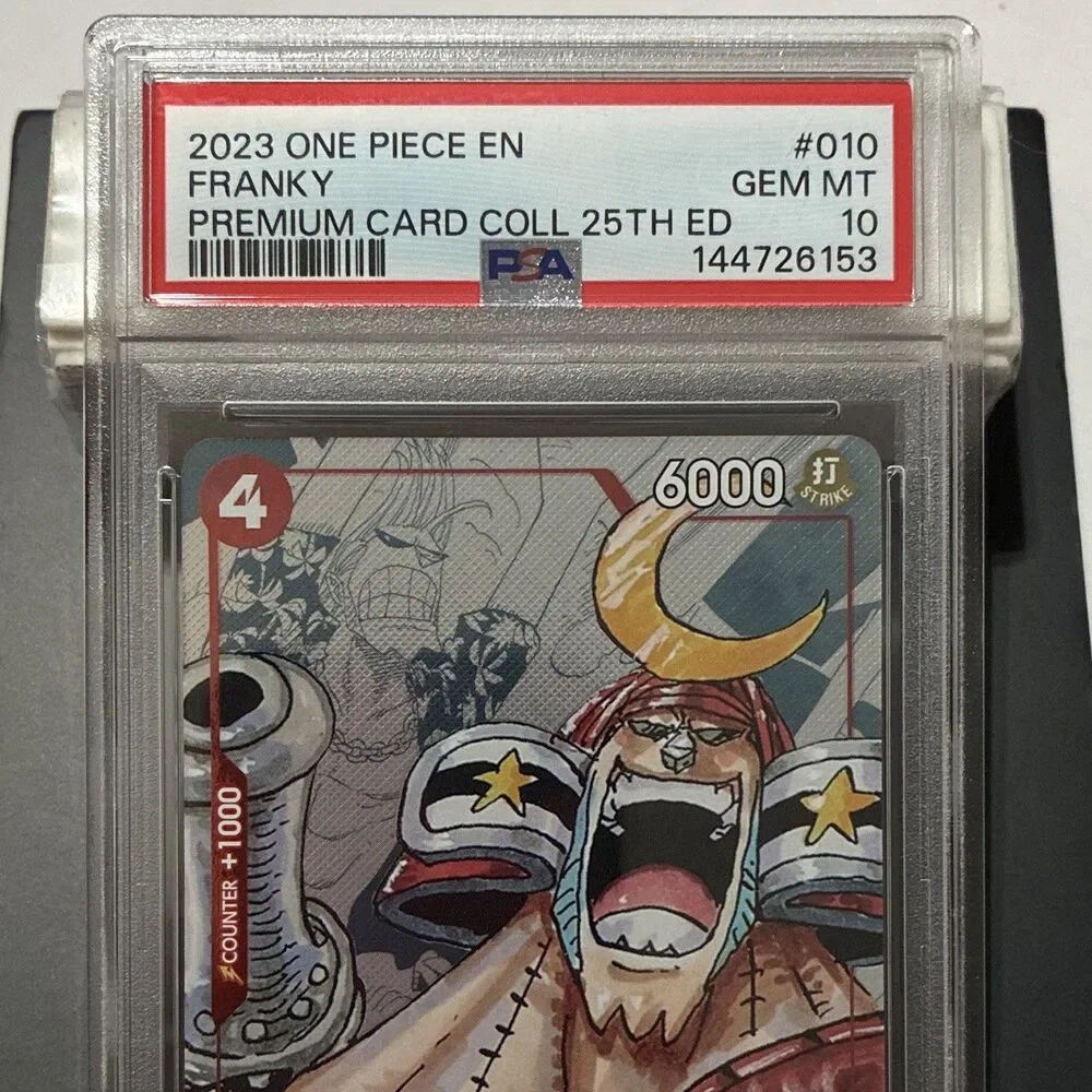 2023 One Piece Franky ST01-010 Premium 25th Ed PSA 10 English w/ Triumph Box